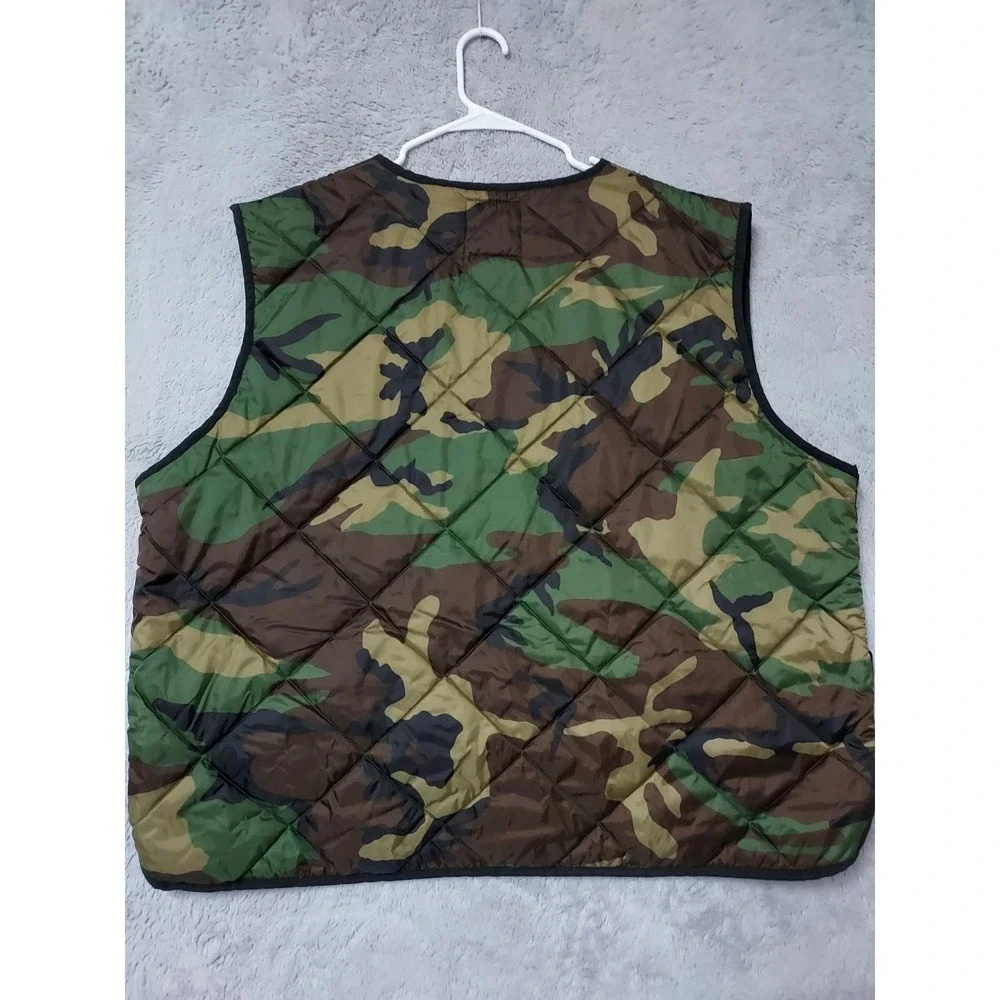 Northwest Territory Hunting Vest Mens 2XL XXL Quilted Full Zip Insulated Camo